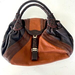 Authentic Fendi Spy Handbag Excellent Condition Leather